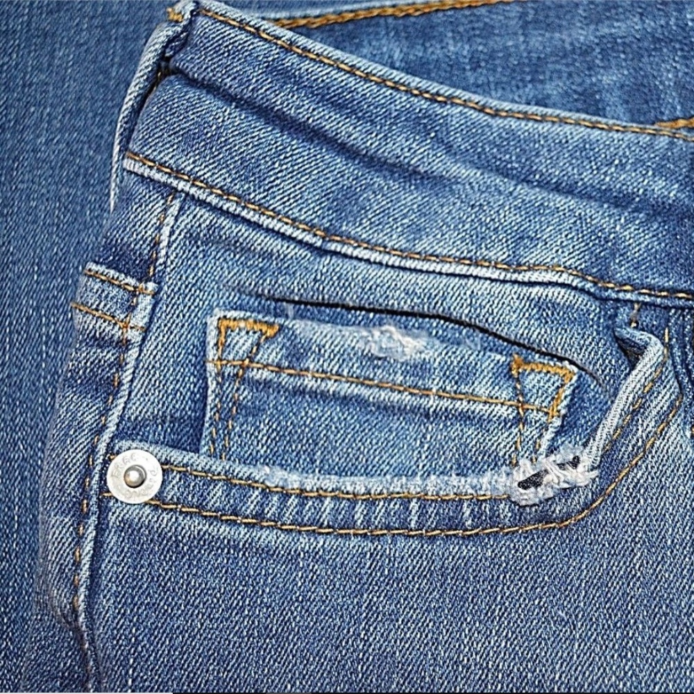 FREE PEOPLE Straight Leg Crop Jeans Womens sz 24 - Picture 5 of 8